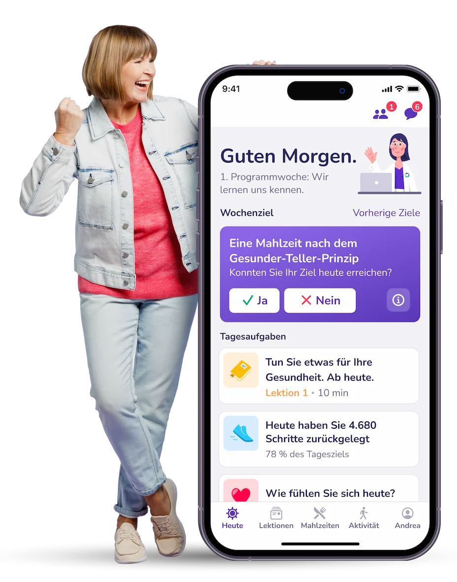 Die Vitadio App kann von Ihrem Arzt verschrieben werden